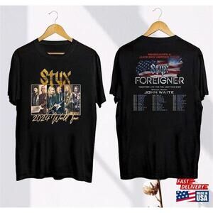 Styx Band Shirt And Foreigner Shirt 2 Sided